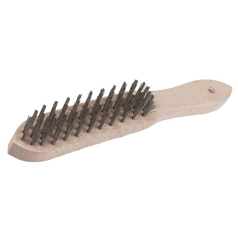 Brosse métallique usage intensif - 4 rangs à Bon Prix sur lecoindumecano.fr