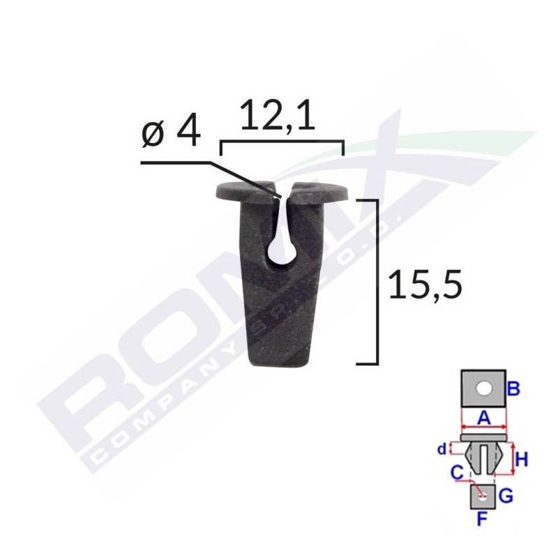 Clips de passage de roue VW Passat B6 | OE 6N0809966A | 10 Pcs