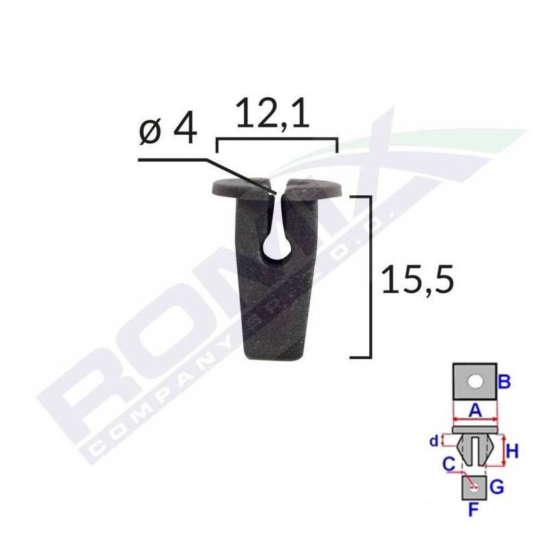 Clips de passage de roue VW Passat B6 Variant (3C5) | OE 6N0809966A | 10 Pcs