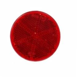 Réflecteur Catadioptre rond autoadhésif couleur rouge diamètre 59 mm