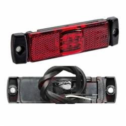 Feu de gabarit LED camion 12/24V couleur rouge dimensions 30x97x12mm