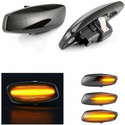 Paire de Feu Clignotant rétroviseur Noir LED Peugeot 308 2007 à 2013