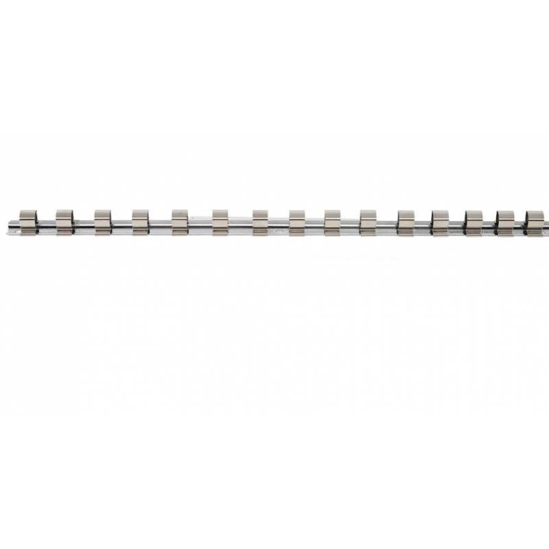 Rail pour douilles 15 clips | 12,5 mm (1/2") BGS 2540