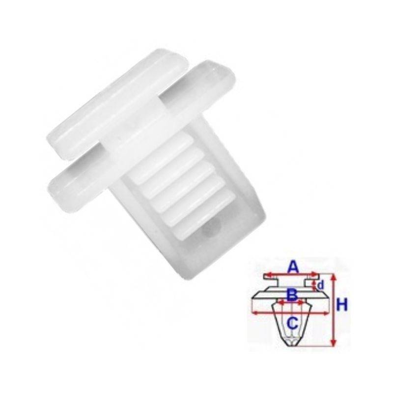 Clips de coffre Alfa Romeo 159 | 10 Pcs | OE 46459200