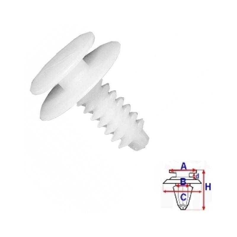 Clips portes et autres placages Lancia Thesis | 10 Pcs | OE 7739801