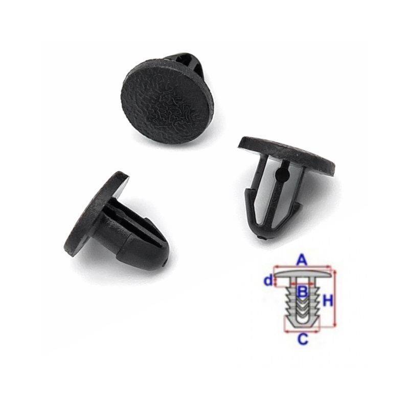 Clips Joint de capot Subaru Forester (SF) de 1997 à 2002 | OE 90826FA000 | 10 Pcs