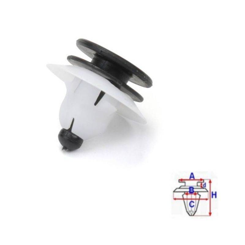 Clips habillage intérieur Volvo C30 de 2006 à 2013 | OE 30653441 | 10 Pcs