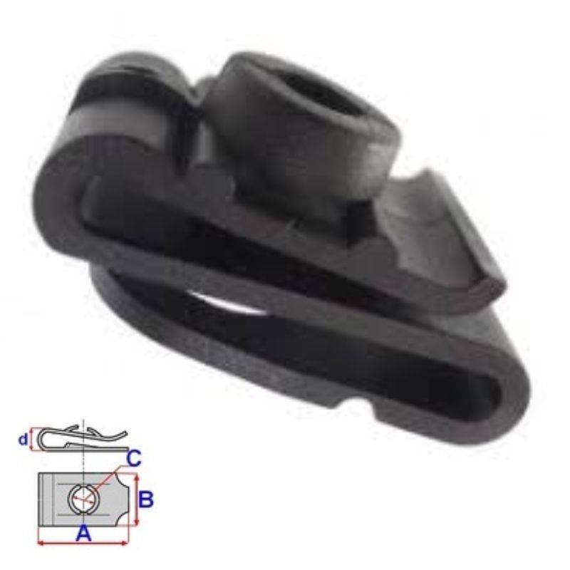 Clips de passage de roue Hyundai ix35-Tucson de 2010 à 2015 | OE 8682528000 | 10 Pcs