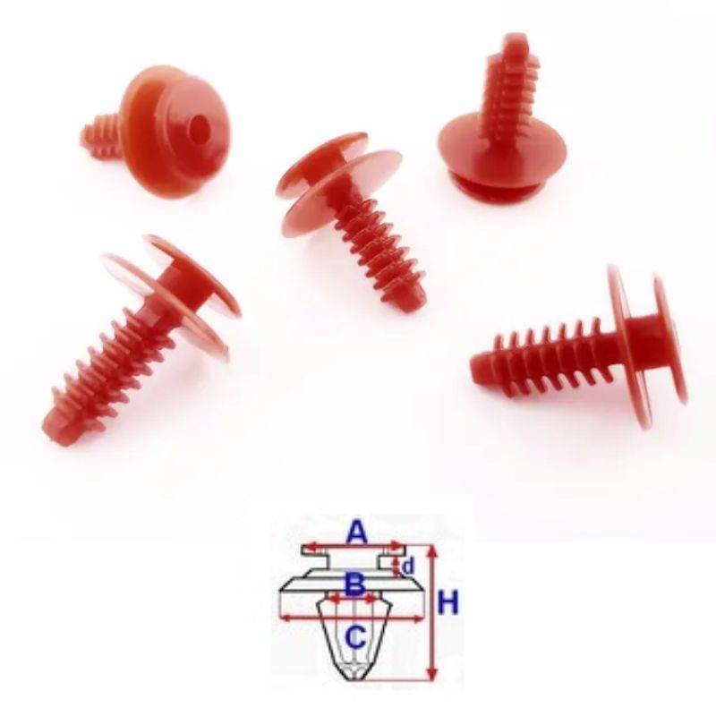 Clips revêtements intérieurs Lancia Delta de 1993 à 1999 | OE 7739801 | 25 Pcs