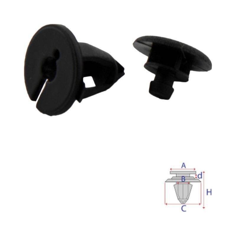 Clips habillages de porte Renault Kangoo I de 1998 à 2008 | OE 7703077434 | 10 Pcs