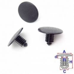 Clips insonorisation capot moteur Kia Sorento de 2002 à 2009 | OE 0B10268865 | 10 Pcs