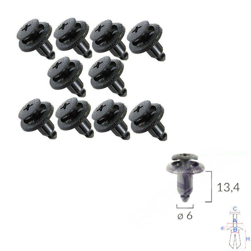 Agrafe Clips Carénage Honda Moto CTX700 | OE 90683MBW003 | 10 Pcs