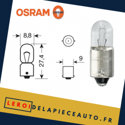 Osram 3860 ampoule original line voiture 12V - 5W - Douille BA9s
