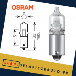 Osram 1 ampoule H20W - 12V - 20W Douille BA9s
