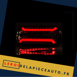 Eclairage gauche remorque LED avec clignotant dynamique + feu antibrouillard photo nuit