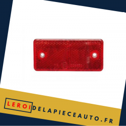 Réflecteur Catadioptre rectangle couleur rouge 89x40x6