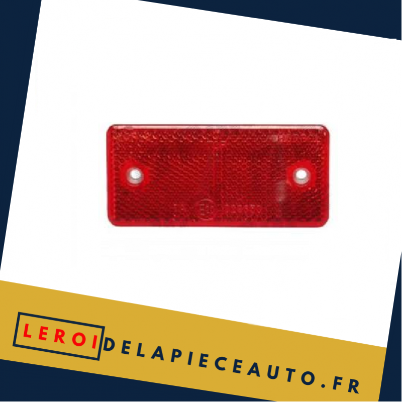 Réflecteur Catadioptre rectangle couleur rouge 89x40x6
