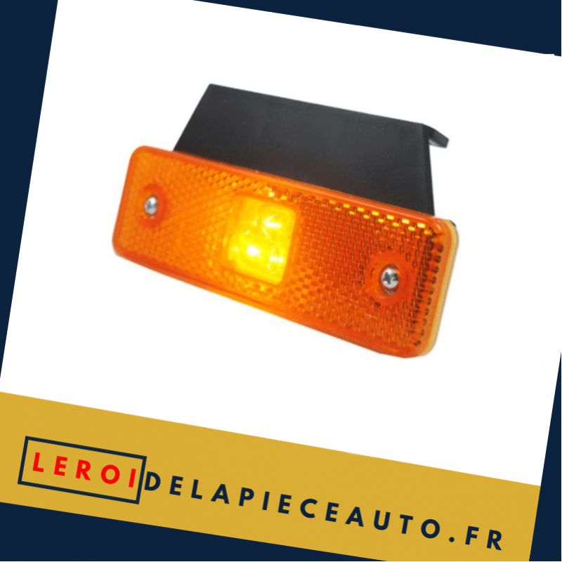 Feu de gabarit LED camion 12/24V couleur jaune dimensions 31x98x18mm