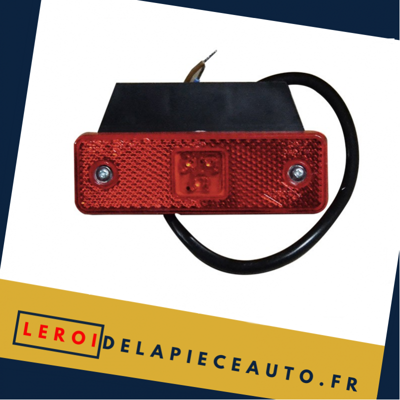 Feu de gabarit LED camion 12/24V couleur rouge dimensions 31x98x18mm