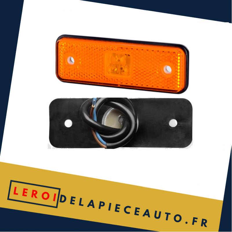 Feu de gabarit LED camion 12/24V couleur orange dimensions 31x98x18mm