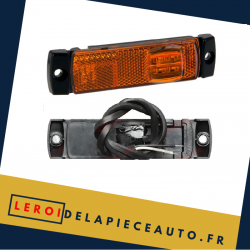 Feu de gabarit LED camion 12/24V couleur jaune dimensions 32x130x14.5mm