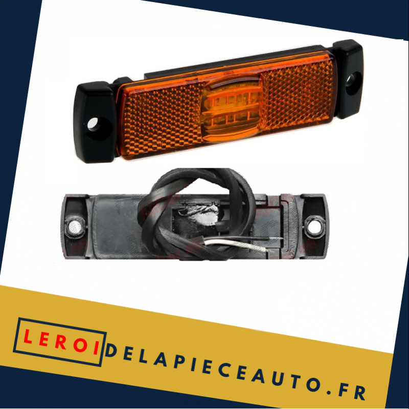 Feu de gabarit LED camion 12/24V couleur orange dimensions 30x97x12mm