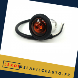 Feu de position LED camion 24V couleur rouge diamètre 27.5 mm