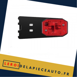 Feu de position C5W 12/24V couleur rouge dimensions 42x64x33 mm