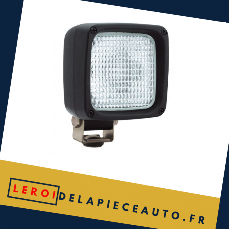 Projecteur orientable lampe de travail H3 - 12/24V carré 100x100x91 mm