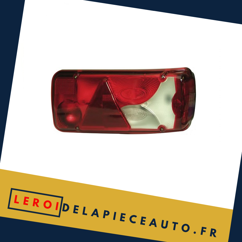 Cabochon de feu arrière droit Mercedes Sprinter II couleur rouge blanc