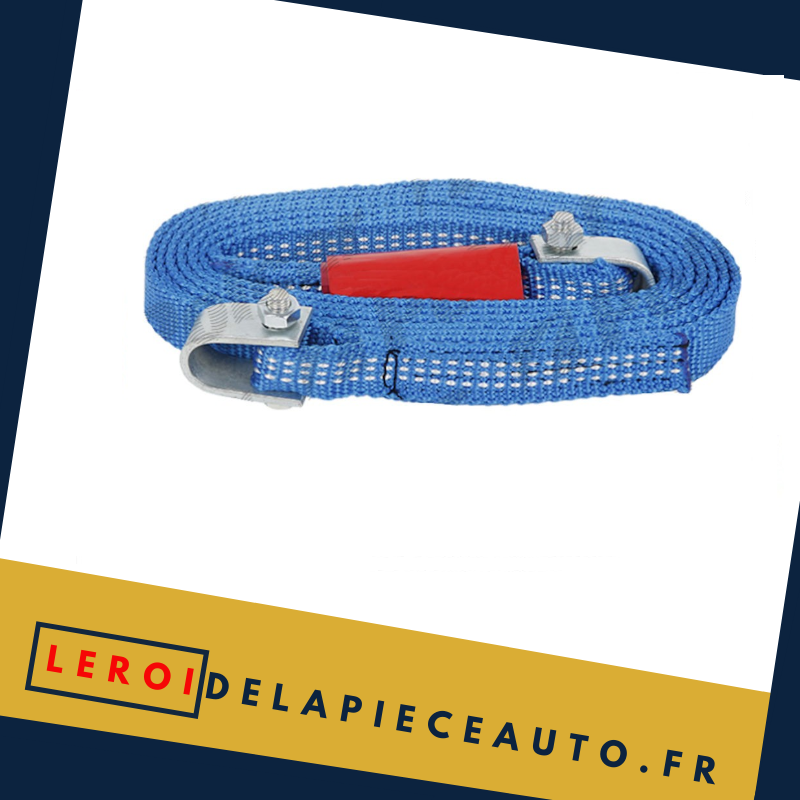 Sangle avec manilles 1,450-2500 kg longueur 4 mètres couleur bleu