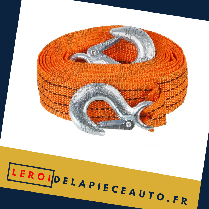 Sangle avec crochets 1200 kg longueur 4 mètres couleur orange