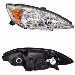 Optique avant droit H4+HB3 pour Toyota Camry (XV30) de 2001 à 2006