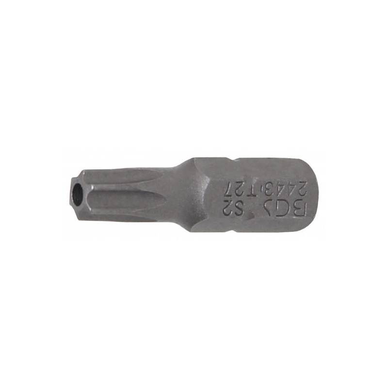 Embout | longueur 25 mm | 6,3 mm (1/4") | profil T (pour Torx) avec perçage T27 BGS 2443