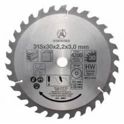 Lame de scie circulaire en métal dur | Ø 315 x 30 x 3
