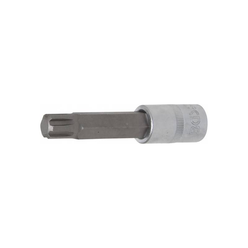 Douilles à embouts | longueur 100 mm | 12,5 mm (1/2") | profil cannelé (pour RIBE) M14 BGS 4168