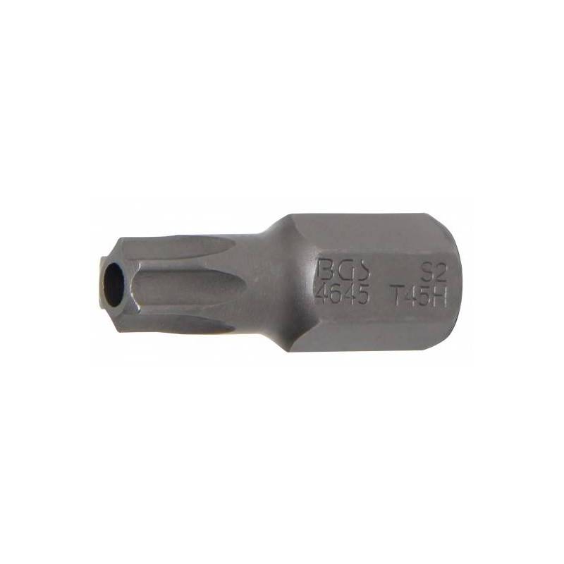 Embout | longueur 30 mm | 10 mm (3/8") | profil T (pour Torx) avec perçage T45