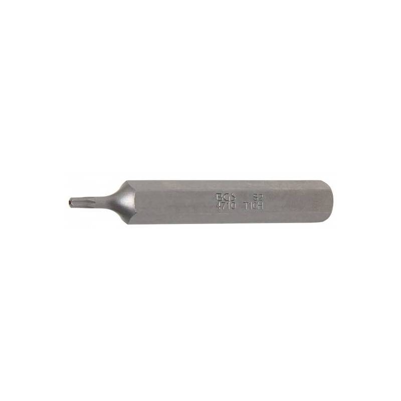 Embout | longueur 75 mm | 10 mm (3/8") | profil T (pour Torx) avec perçage T10