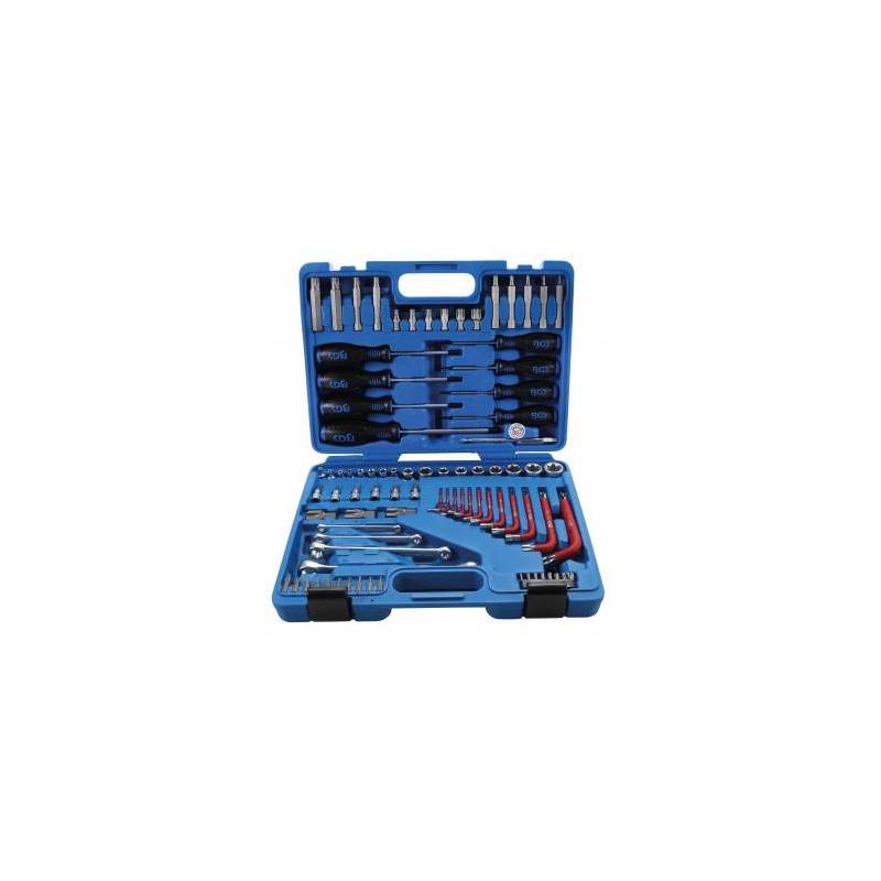 Assortiment d'outils | 6,3 mm (1/4") + 12,5 mm (1/2") | profil E/profil T (pour Torx) | 84 pièces BGS 7849