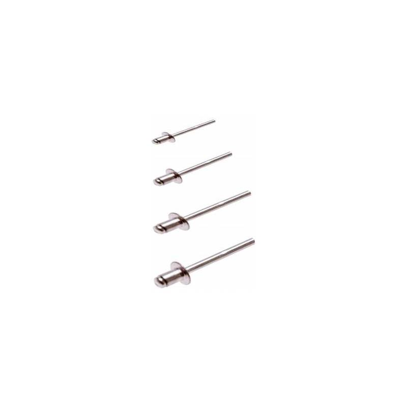Assortiment de rivets pop | aluminium | 2,4 - 4,8 mm | 400 pièces BGS 8058