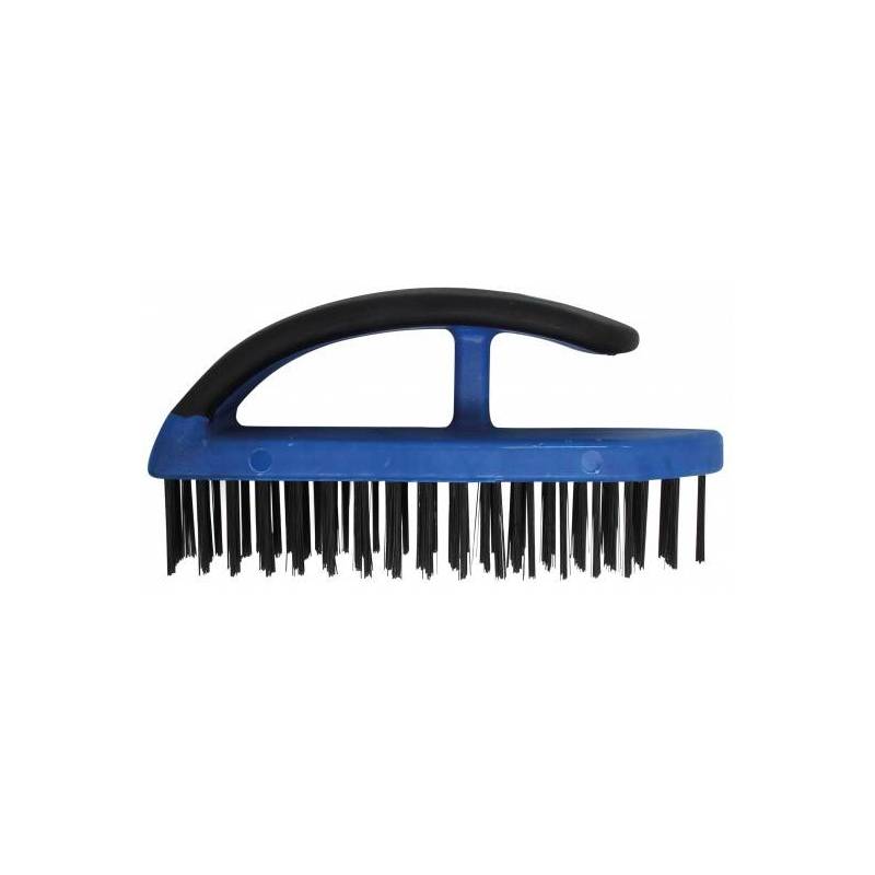 Brosse acier à poignée plastique | 172 mm