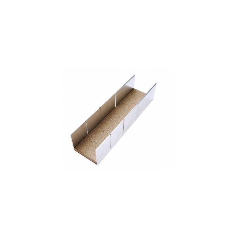 Boîte à onglets aluminium | 245 x 65 x 55 mm