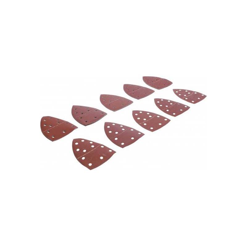Jeu de feuilles abrasives pour meuleuse multifonctions | 145 x 100 mm | Cal. 40 - 400 | 25 pièces