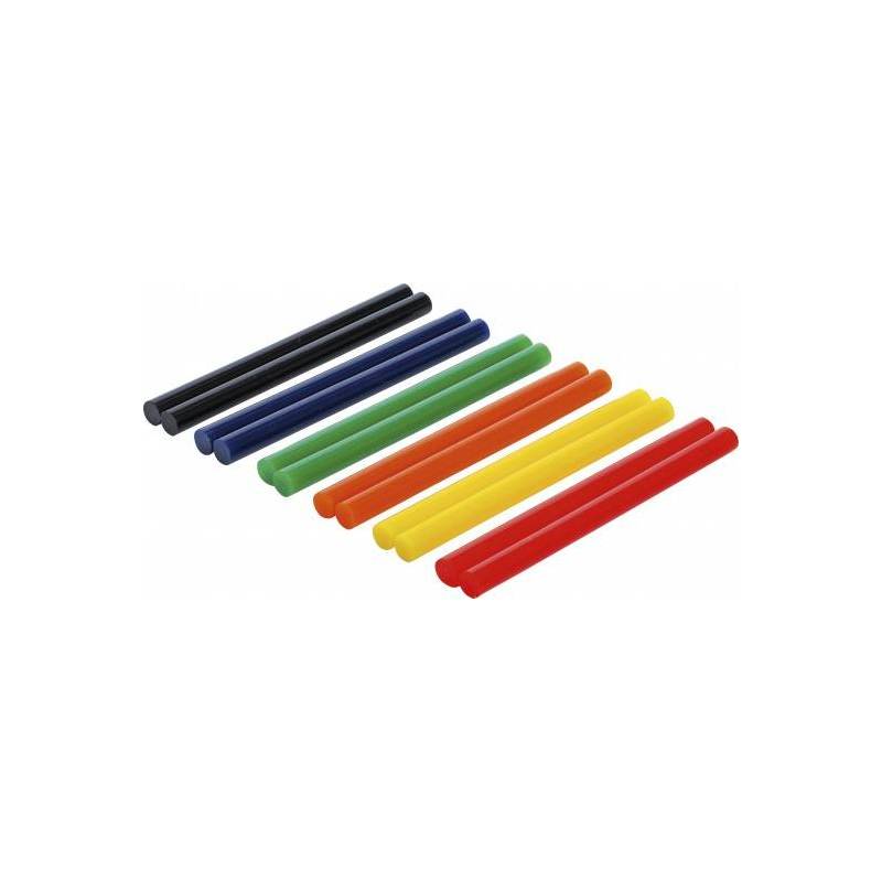 Bâtonnets de colle chaude | multicolores | Ø 11 mm