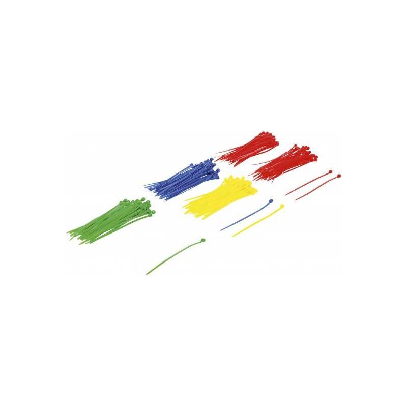 Assortiment de colliers plastique | multicolore | 2