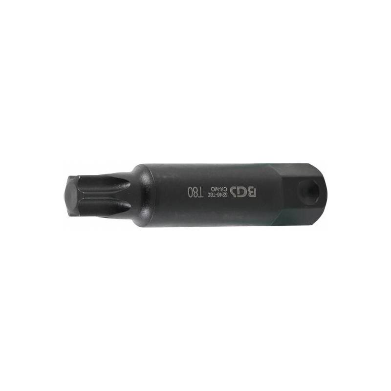 Embout | longueur 100 mm | 22 mm | profil T (pour Torx) T80