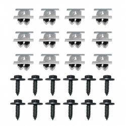 24 Clips pour Protections sous-moteur Opel Astra G 1998 à 2009