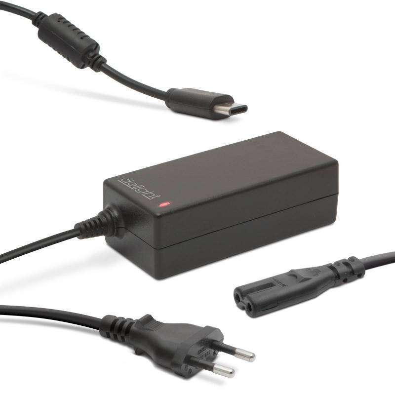 Adaptateur de chargeur universel USB Type-C pour ordinateur portable / ordinateur portable avec cordon d'alimentation