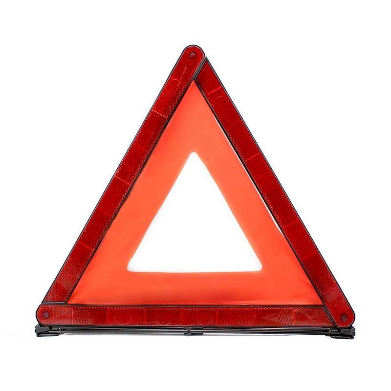 Triangle de feux tricolores - 43 x 43 x 43 cm