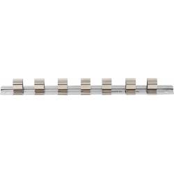 Rail pour douilles 7 clips | 12,5 mm (1/2") BGS 2318